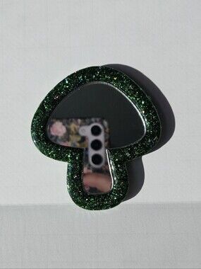 Handmade Resin Mushroom Hand Mirror
